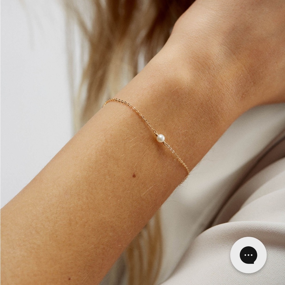 GLDN Pearl Bracelet - 14k solid gold